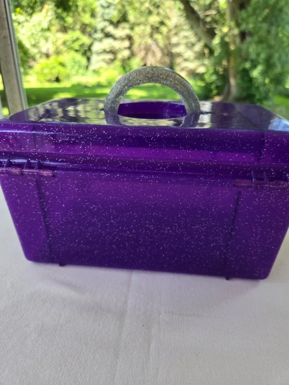 Caboodles Makeup Nails Case Purple Silver Glitter Metallics Jellies Millennial